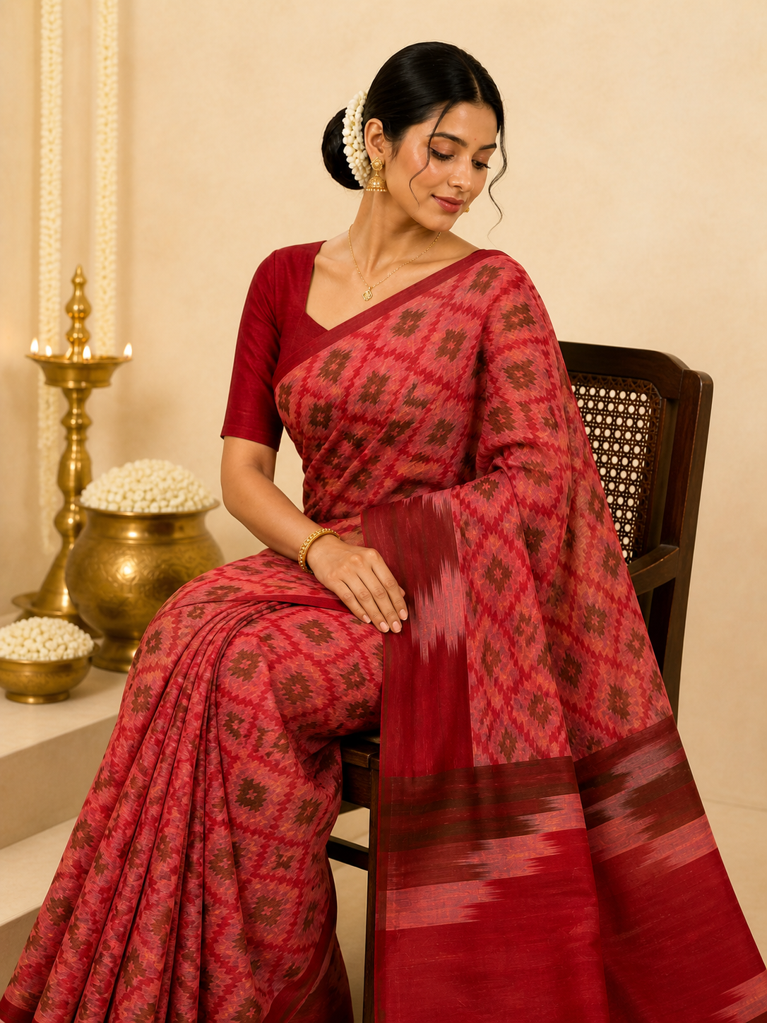 Pochampally Cotton Saree