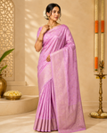 Banarasi Silk Saree – Soft Lavender