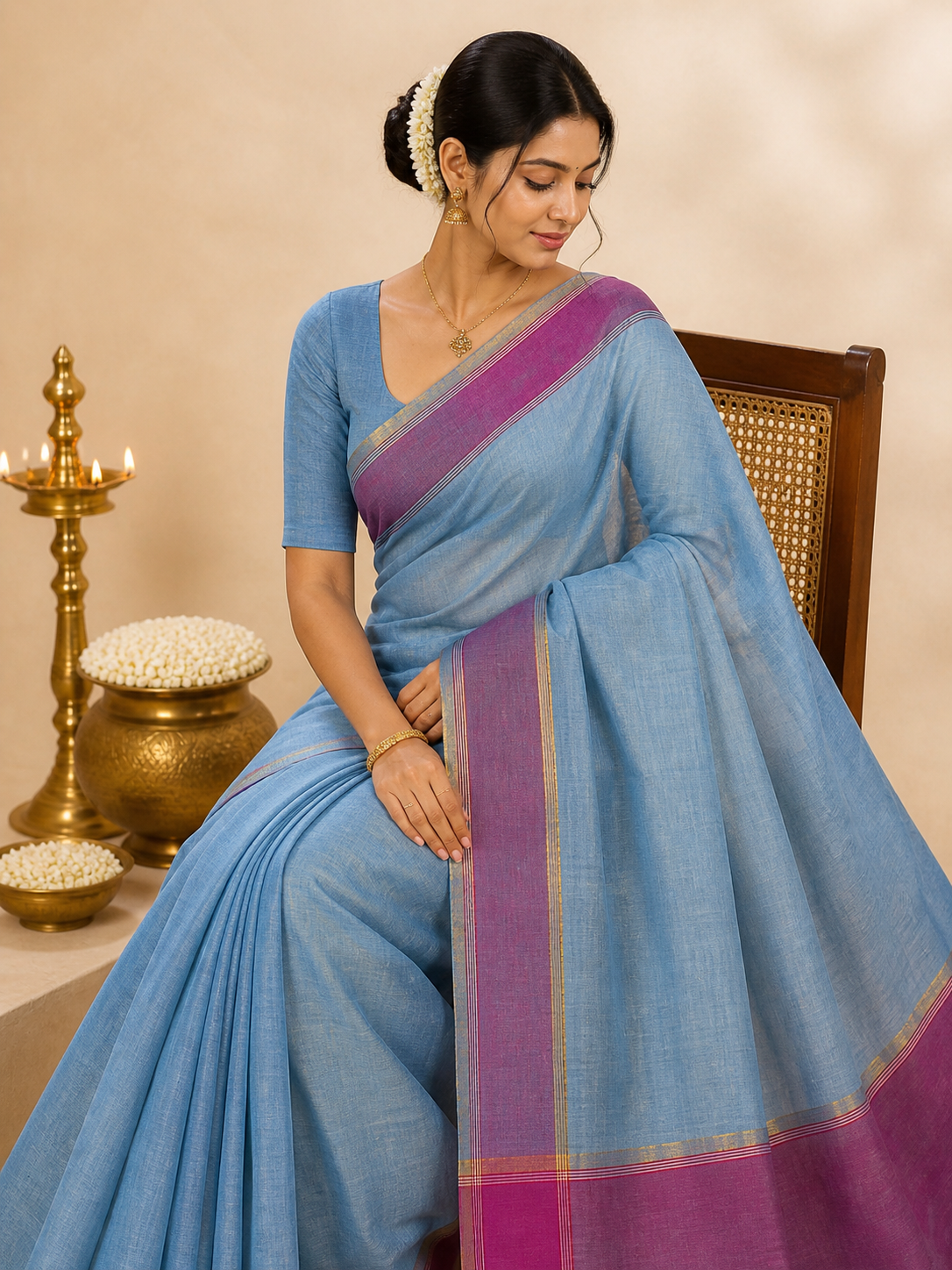 Kanchi Cotton Saree