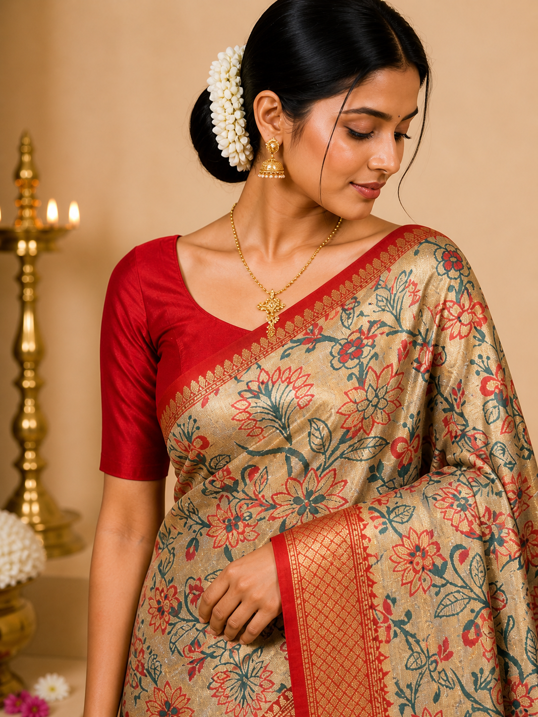Jamdani pattu saree