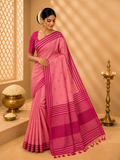 Banger Pallu Silk Saree – Soft Pink